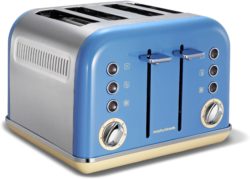 Morphy Richards - Toaster - 242007 Accents - 4 Slice - Blue.